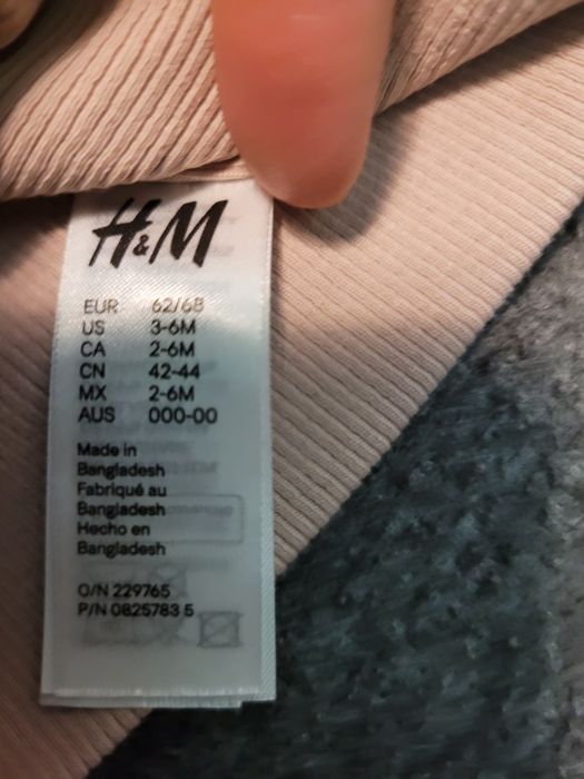 Czapeczka jasny róż h&m 62/68
