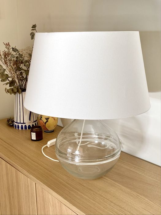 Candeeiro grande vidro zara home