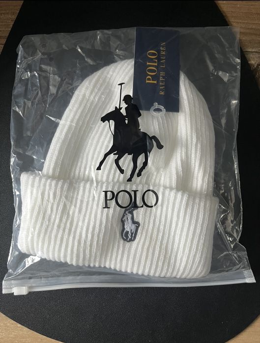 Czapka zimowa Polo Ralph Lauren biała