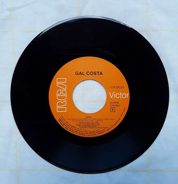 Disco vinil single Gal Costa - Sorte