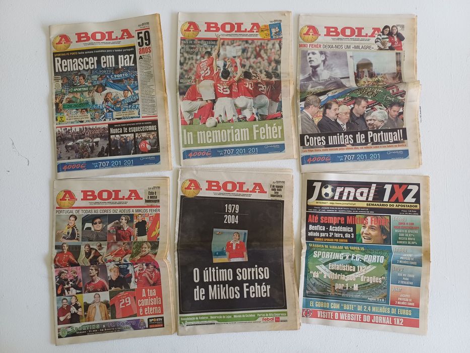 Lote 15 jornais - MIKLOS FEHÉR