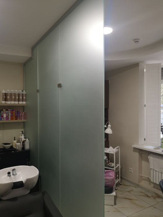 Перегородка стеклянная пескоструй (готовое изделие, не производство)