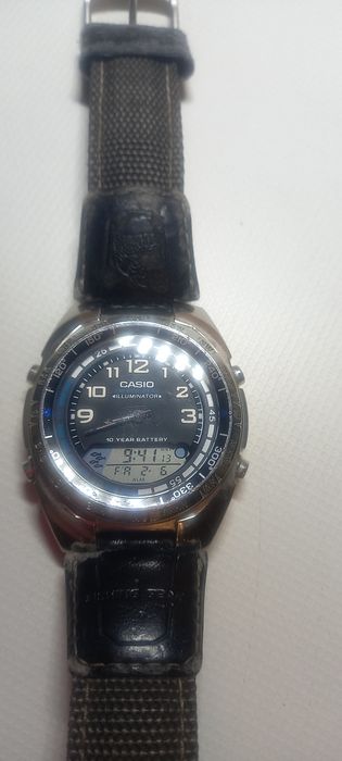 Casio AMW-700, часы рыбака, бу
