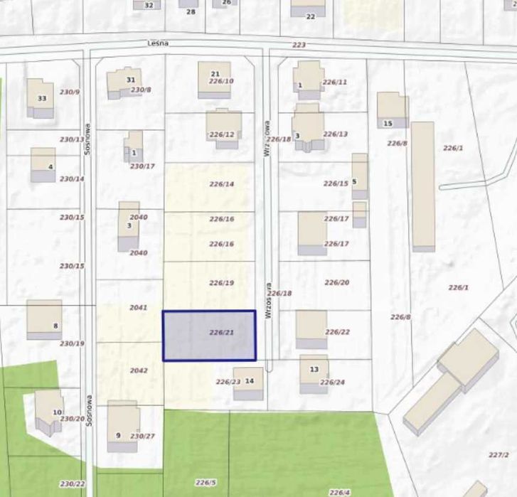 Działka budowlana, wspaniała lokalizacja, 1162m, Komorowo (Ostrów Maz)