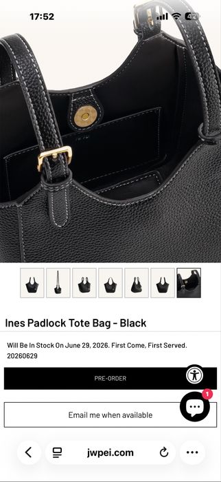 сумка jw pei Ines Padlock