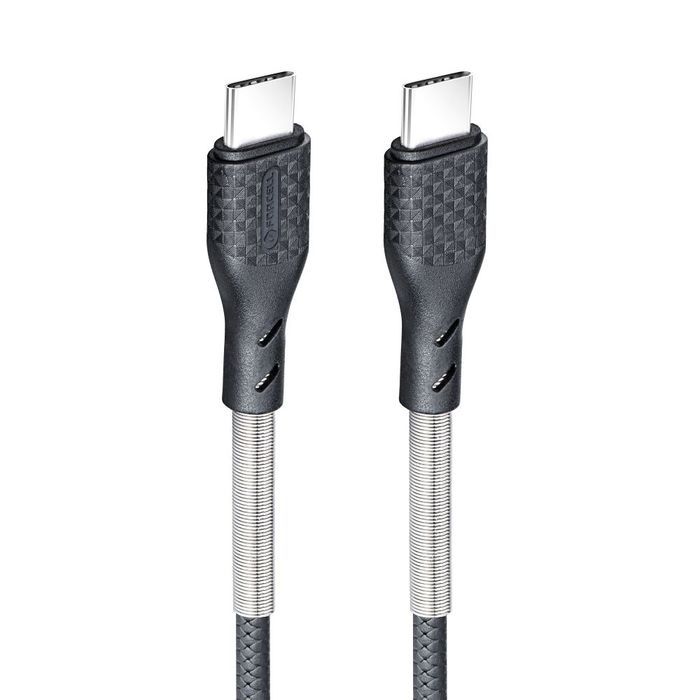 Kabel USB C do USB C Forcell F-Energy QC4.0 PD 5A 66W Carbon 1 m