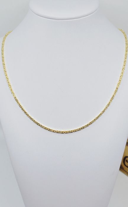 Złoty łańcuszek splot królewski pełny próba 585 14k waga 10.50 g