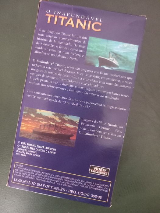 O Inafundável TITANIC - Documentário VHS