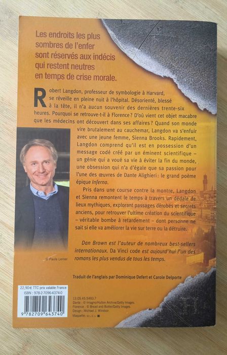 Inferno de Dan Brown (Edição em Francês)
