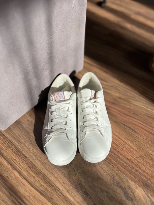 Białe damskie półbuty sneakersy KAPPA