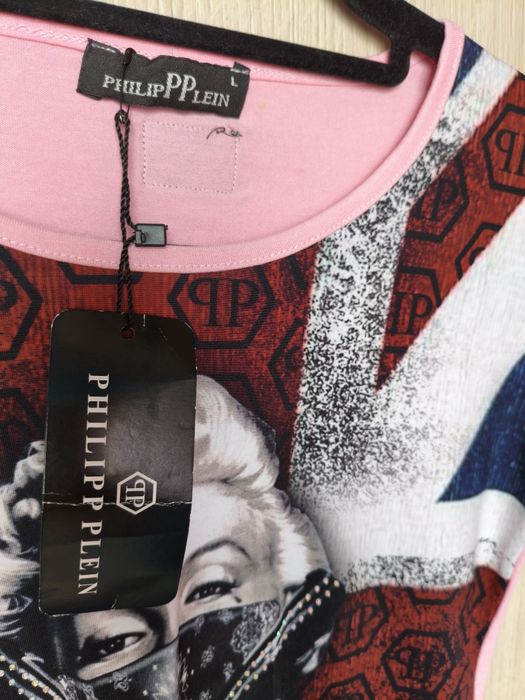 T-shirt bluzka Philipp Plein Marilyn Monroe kryształki rozm.L