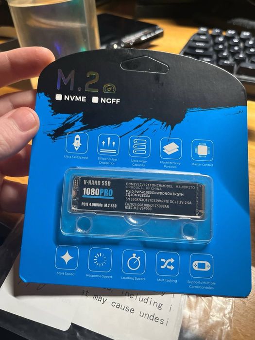 Ssd 2280 M2 nvme 2 TB PCIe 3.0 новий (запаковані та ОЕМ)