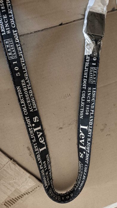 Ремень под джинсы синий тканевый мягкий новый