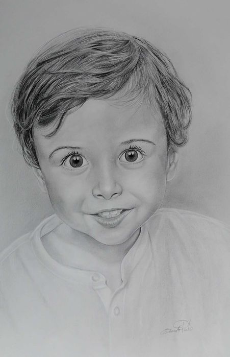 Retratos, desenho, pintura, lápis, carvão