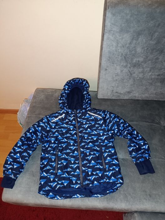 Kurtka zimowa narciarska chłopięca z odblaskami CrivitPro.