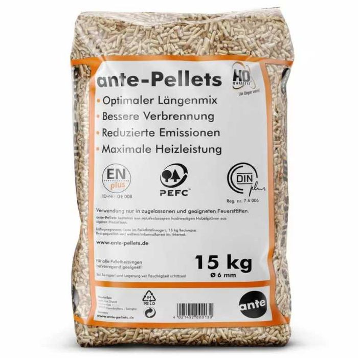 Pellet Certyfikowany ANTE HOLZ Premium ENplus A1