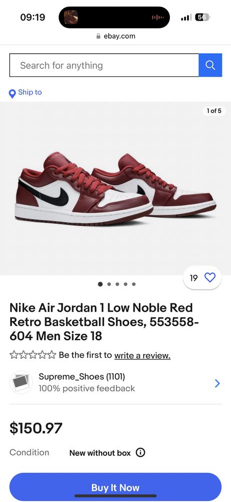 Red hotsell retro shoes