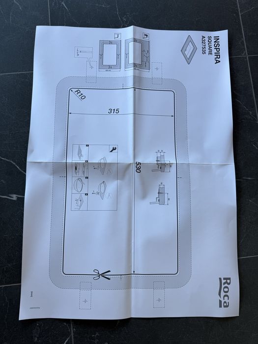 Umywalka biała ROCA