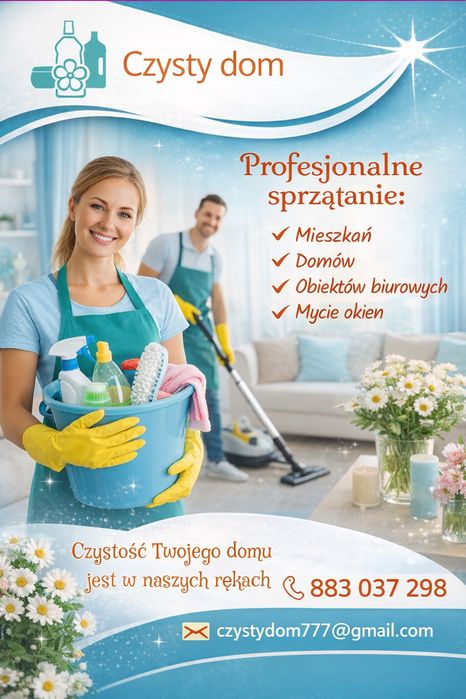 Czysty Dom Profesjonalne sprzątanie mieszkań, domów i biur
