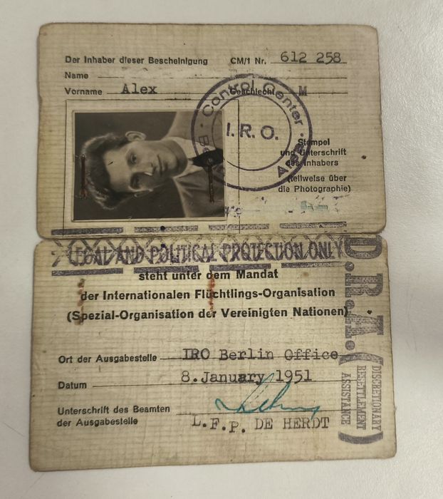 Espólio Histórico 1950/60 - Refugiado Apátrida (PIDE, ONU, Pan Am)