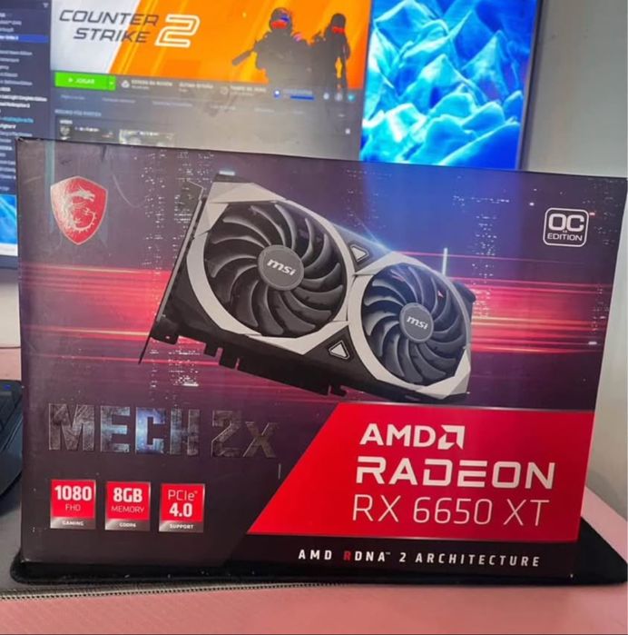 Gráfica MSI rx 6650xt mech 2X **LER DESCRICÃO**