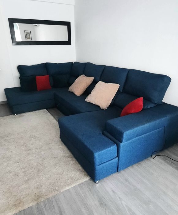 Sofá modular azul