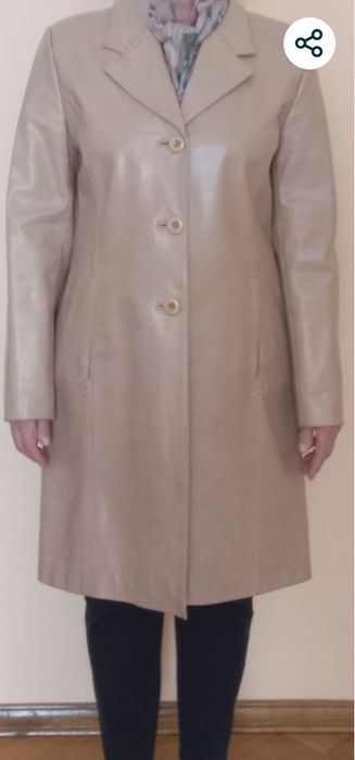 Плащ натуральна шкіра розмір 40