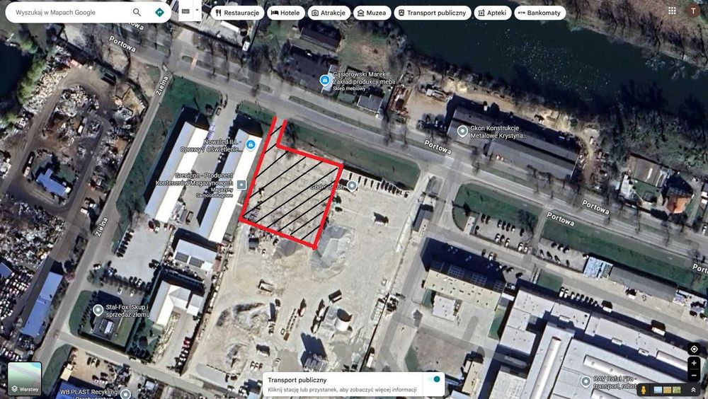 Plac/działka na wynajem w strefie przemysłowej Oława. Odpady.