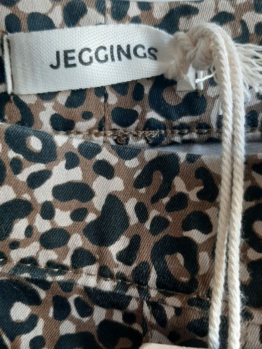 Nowe sodnie jegginsy  w panterkę M&S roz.40 L