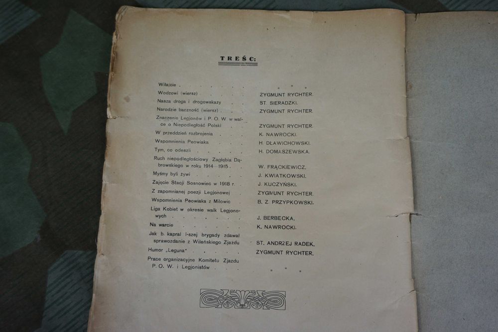 Jednodniówka POW 1928r Sosnowiec Dąbrowa Śląsk Piłsudski Legiony