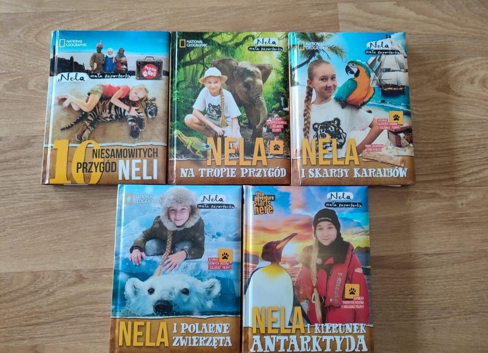 Książki z serii Nela mała reporterka, 5 sztuk