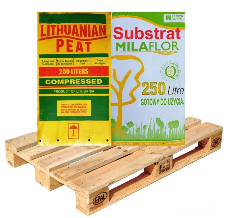 HIT 250L Torf Kwasny Substrat Torfowy odkwaszony z nawozem borowka