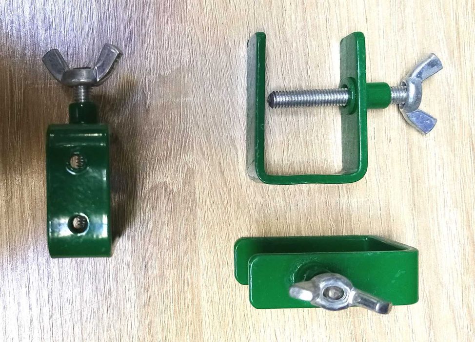 Струбцина-затискач-зажим, сталь 3мм., робочий отвір 30мм.