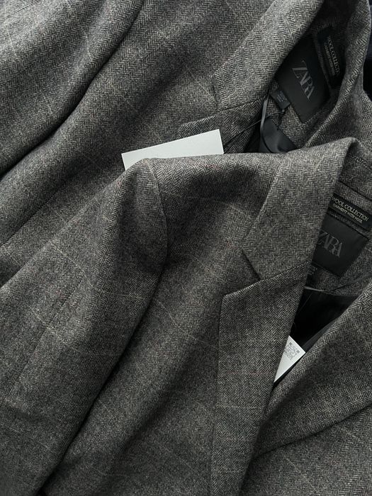 Пиджак жакет Zara шерсть оверсайз