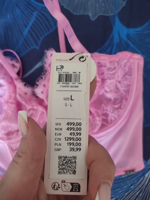 Biustonosz gorset z wiązaniem z tyłu