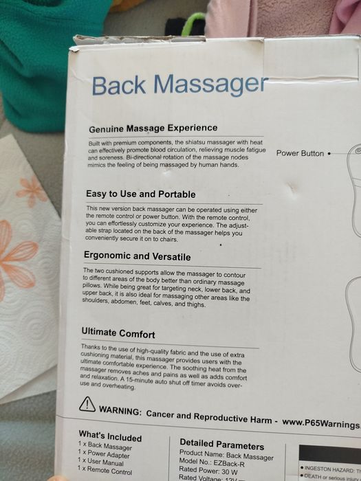 Massajador de costas Bob and Brad