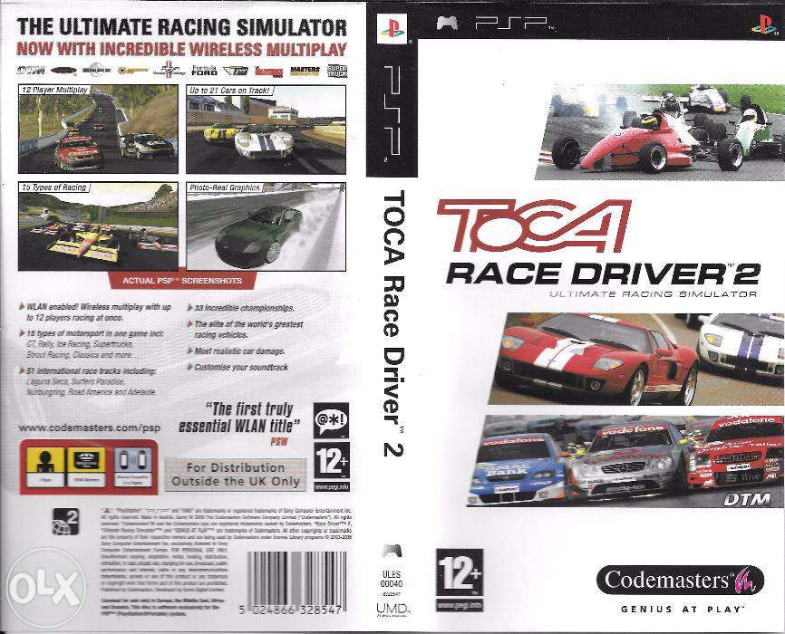 Jogo PSP TOCA Race Driver Vila Nova de Gaia •