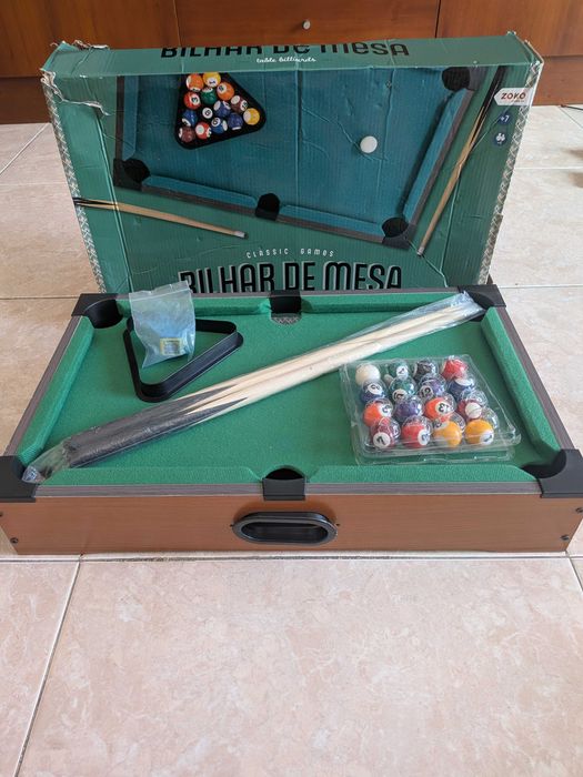 Jogo mini bilhar criança