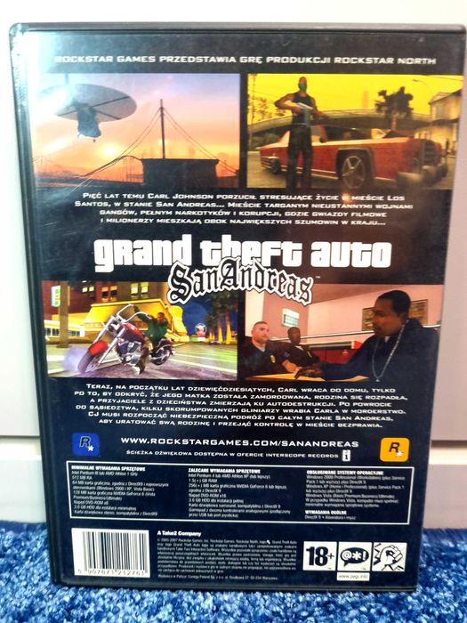 Grand Theft Auto: San Andreas GTA SA Premierowe wydanie - PC PL 4.5/5