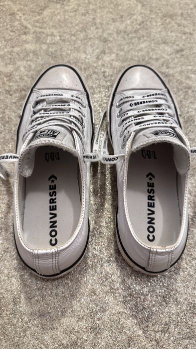 Кожаные кеды Converse