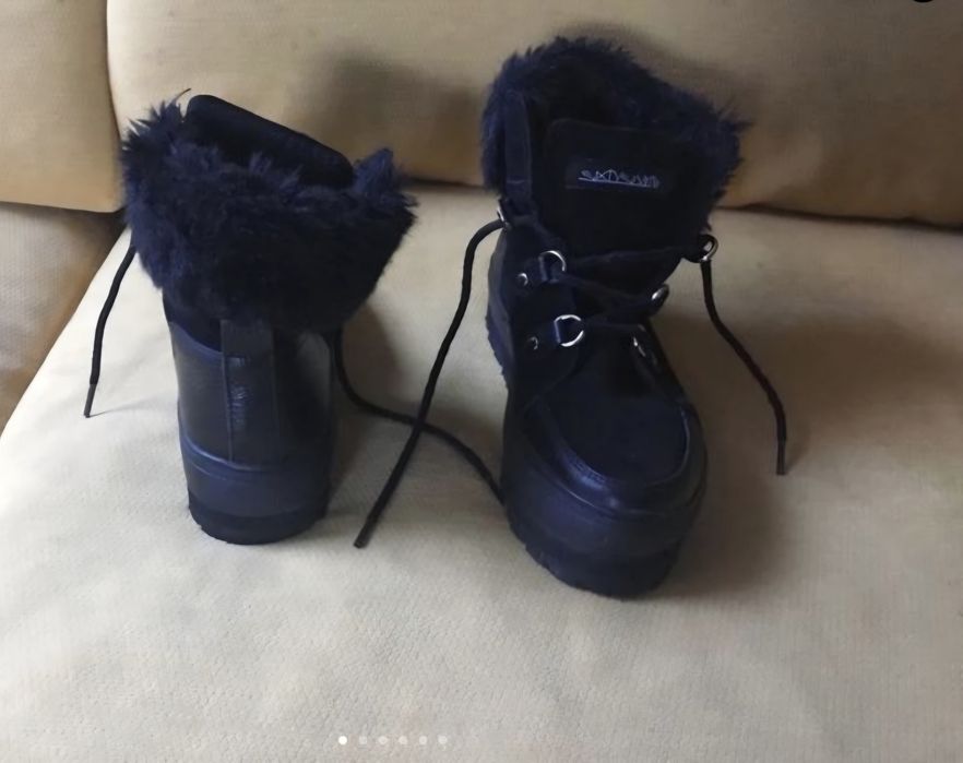 Botas quentes para a neve com pêlo 37