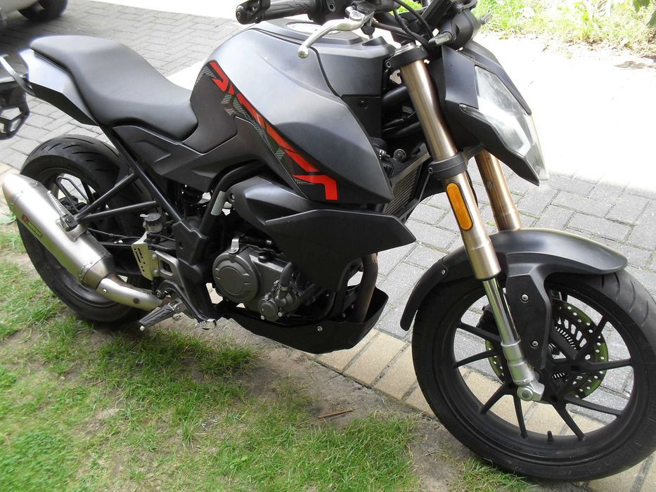 motocykl katogoria B hanway online furious 125 pista akrapovic abs 4t , ktm duke 125 barton junak