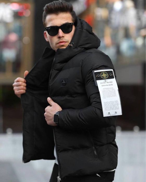 Чоловіча зимова куртка стоун айленд Stone Island [xs-3xl]