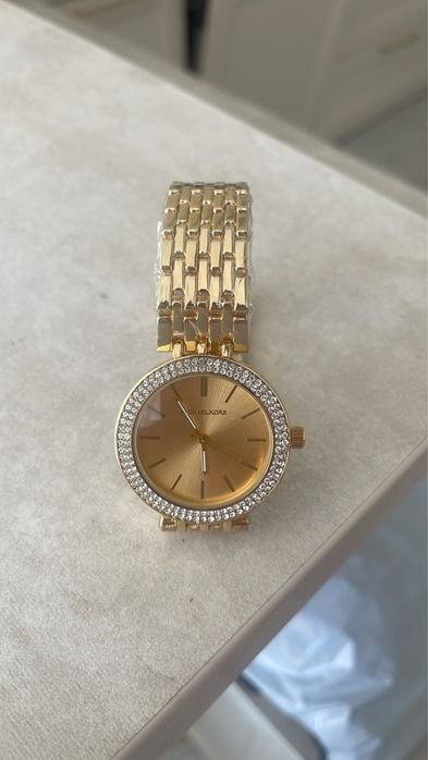 Piekny zegarek damski mk premium zloty
