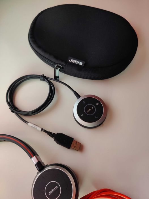 Słuchawki przewodowe Jabra Evolve 40 Duo MS + adapter sterujący ENC010