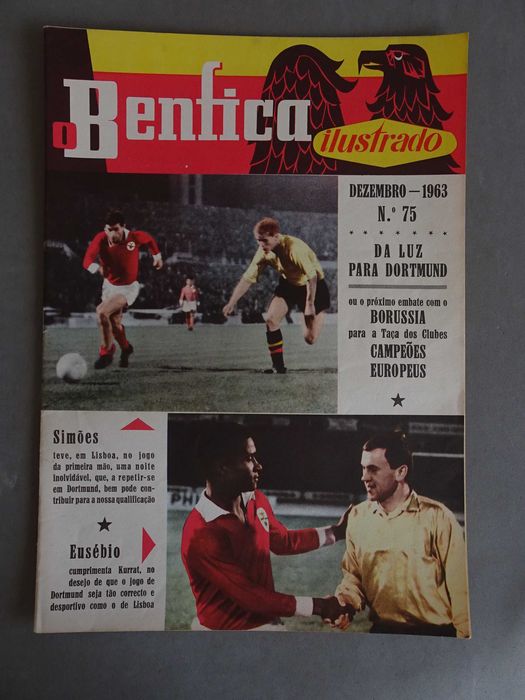 Revista O Benfica Ilustrado nº 75 ano 1963  Eusébio