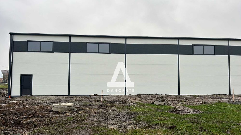 Ангар під ключ 20х42х6 Тепла будівля із сендвіч-панелей під замовлення