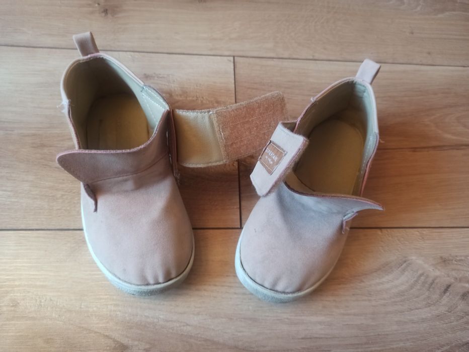 Buty na rzep slipper family, rozm. 30, pudrowy róż