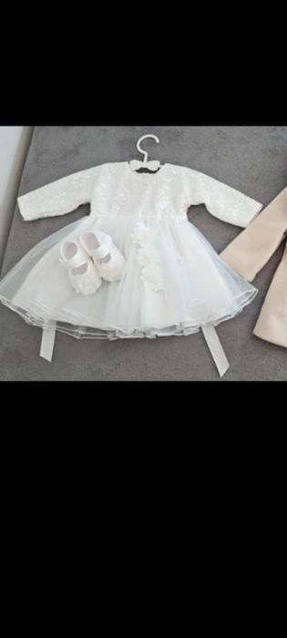 Sukienka do chrztu.Komplet