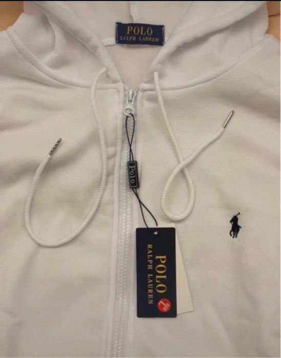 Hoodie com fecho Branco